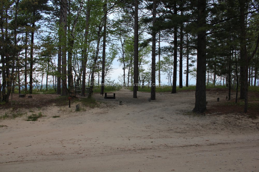 Photo of Campsite 16 in Twelvemile Beach Campground at Pictured Rocks